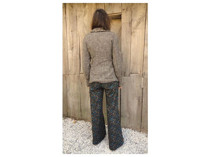 Giacca Max Mara marrone in lana e seta - vista 2