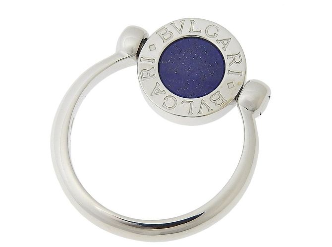 Bulgari Anello Flip Bvlgari Bvlgari Bvlgari in oro bianco 18K con diamanti e onice Argento - vista 3