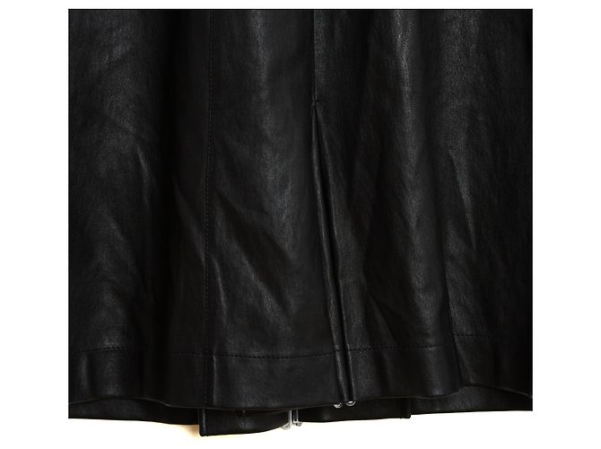 Louis Vuitton Schwarzes Leder Minimal Kleid FR42 UK14 US12 - Ansicht 5