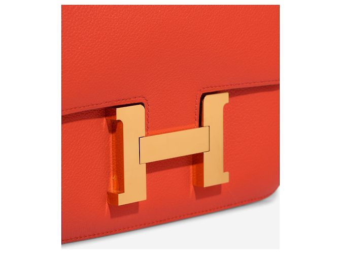 Hermès Borsa HERMES Constance in Pelle Rossa - 102885 Rosso - vista 5