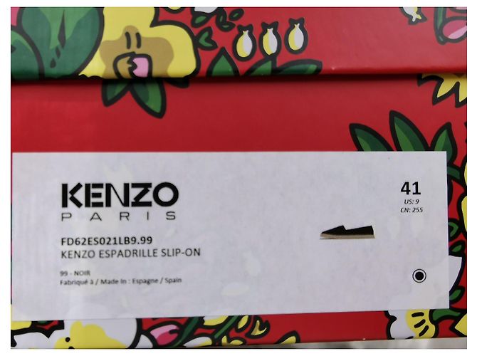 Espadrillas Kenzo Slip On in pelle nera Nero - vista 18