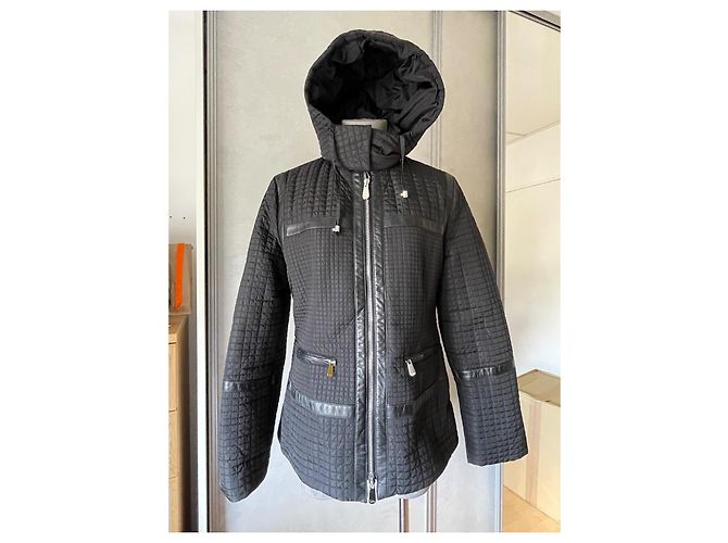 Dior Giacca Bomber Cannage Nera in Pelle e Poliammide Nero - vista 2