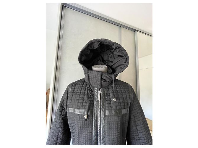 Dior Giacca Bomber Cannage Nera in Pelle e Poliammide Nero - vista 4