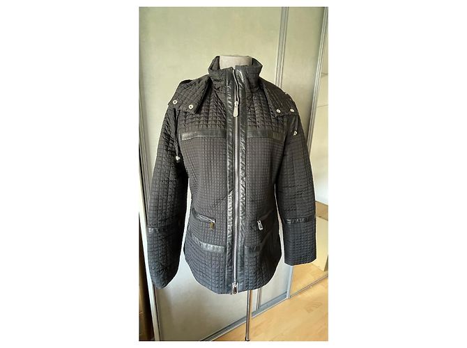 Dior Giacca Bomber Cannage Nera in Pelle e Poliammide Nero - vista 5
