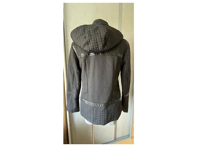 Dior Giacca Bomber Cannage Nera in Pelle e Poliammide Nero - vista 7