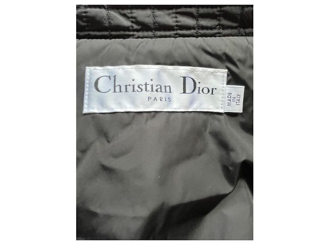 Dior Giacca Bomber Cannage Nera in Pelle e Poliammide Nero - vista 9