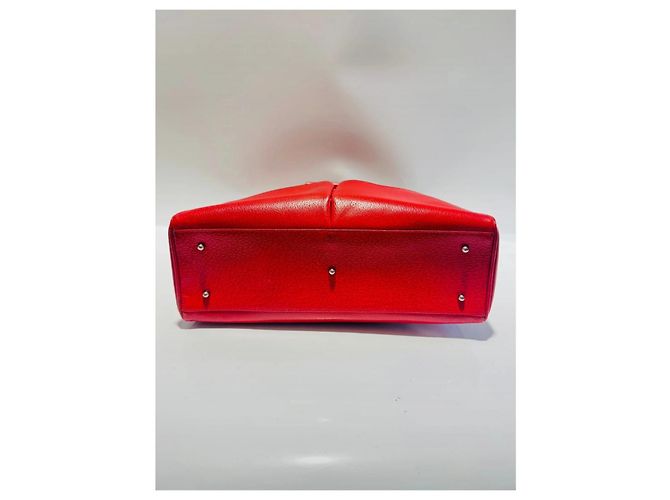 Borsa tote Gucci in pelle rossa Rosso - vista 6