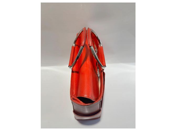 Borsa tote Gucci in pelle rossa Rosso - vista 7