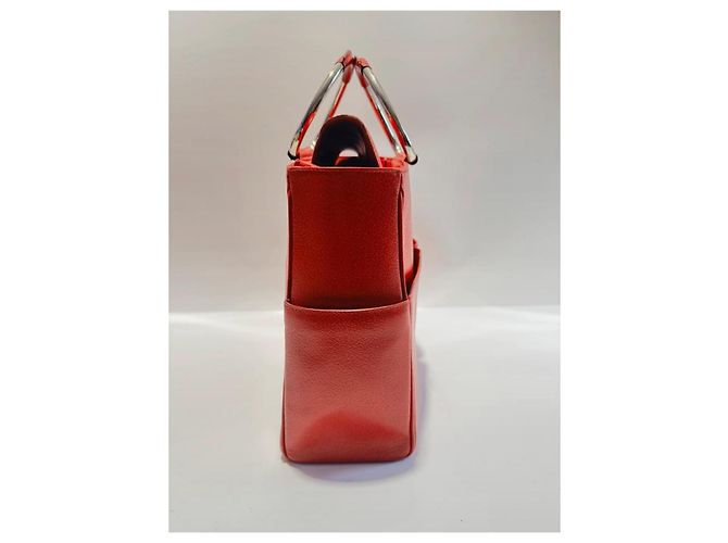 Borsa tote Gucci in pelle rossa Rosso - vista 8