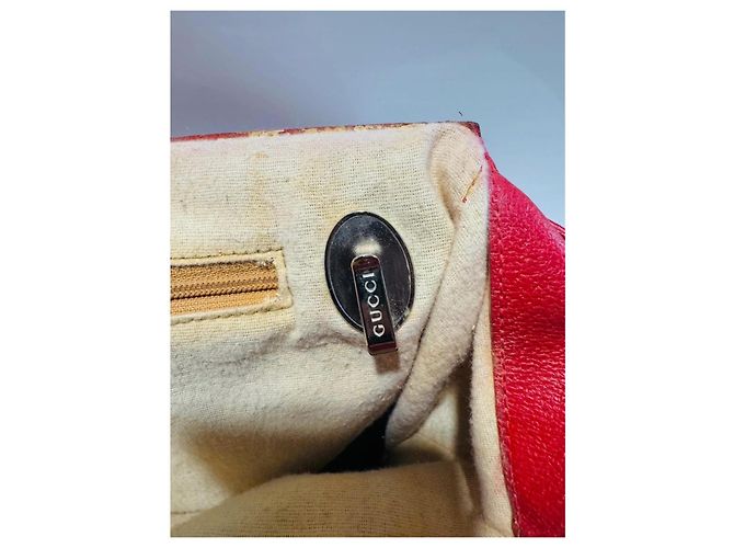 Borsa tote Gucci in pelle rossa Rosso - vista 9