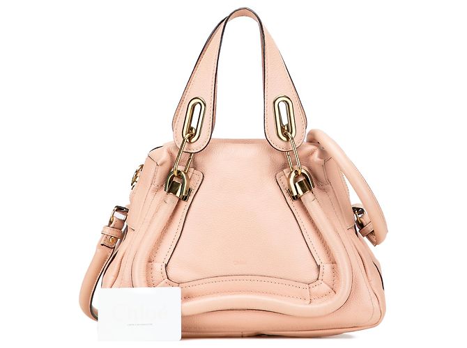 Chloé Kleine rosa Leder Paraty Tasche Pink - Ansicht 10