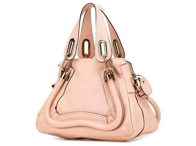 Chloé Kleine rosa Leder Paraty Tasche Pink - Ansicht 2