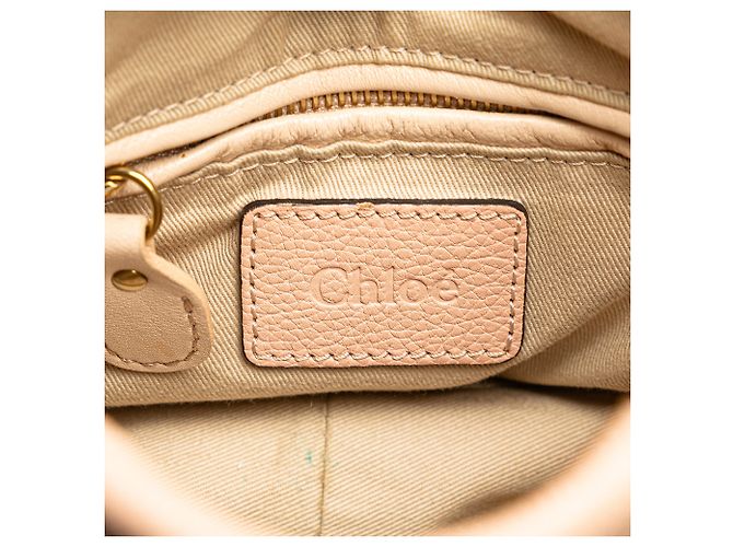 Chloé Kleine rosa Leder Paraty Tasche Pink - Ansicht 5