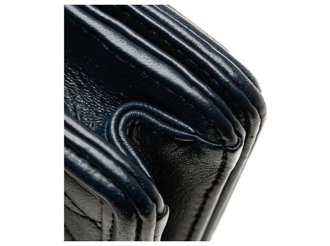 Chanel Mini Blu in Acrilico e Pelle di Vitello Boy Brick Flap Blu navy - vista 8