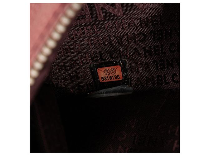 Borsa a spalla Chanel in pelle di vitello rosa con tasca frontale LAX - vista 7