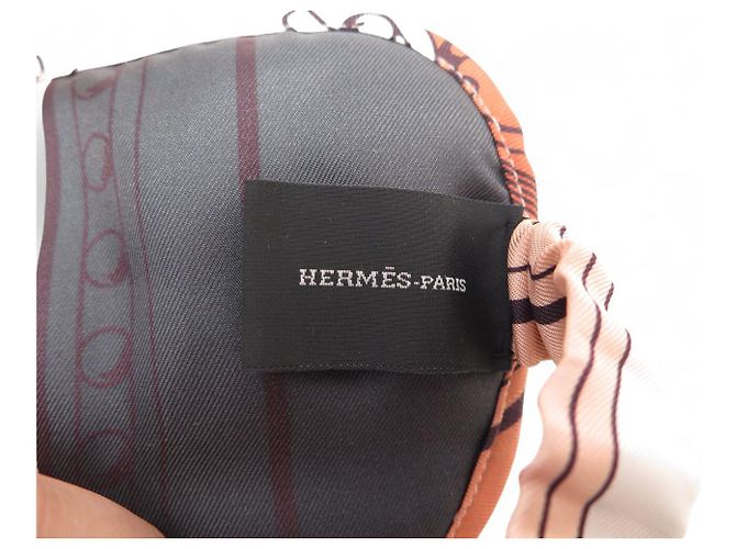 Hermès NEW HERMES GRAND TRALALA NIGHT TRAVEL MASK SILK BOX BAG SLEEPING MASK Multiple colors - view 4