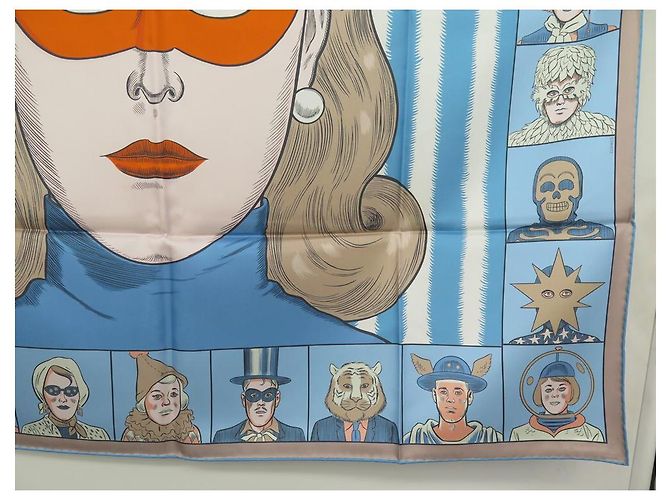 Hermès NUOVO FULARD HERMES DRESS CODE DOUBLE FACE DANIEL CLOWES GRIGIO SETA FULARD - vista 10