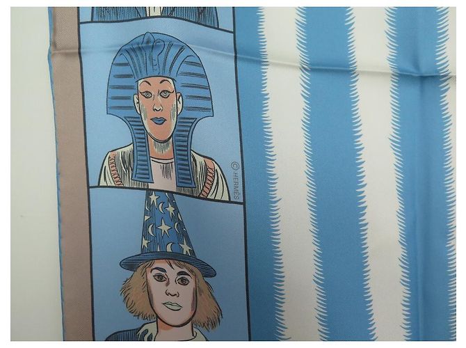 Hermès NUOVO FULARD HERMES DRESS CODE DOUBLE FACE DANIEL CLOWES GRIGIO SETA FULARD - vista 14