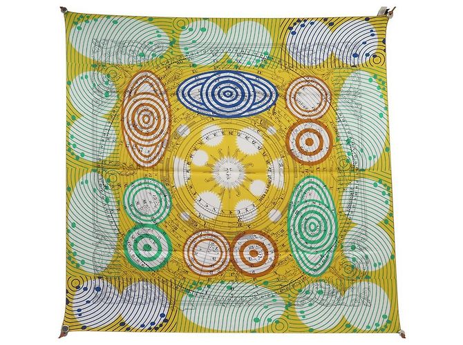 Hermès NUOVO FULARD HERMES ASTRONOMIA ASTROLOGIA DOPPIO LATO SETA 90CM Multicolore - vista 7