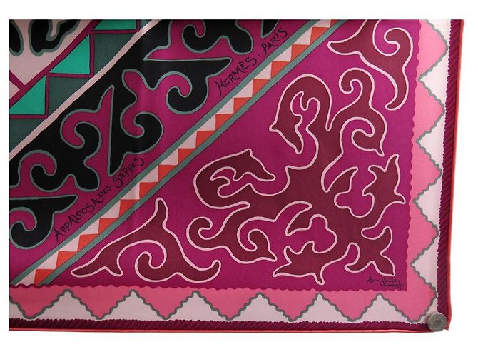 Hermès NUOVO SCIARPA HERMES APPALOOSA DES STEPPES H003067S 90x90 SETA SCATOLA Multicolore - vista 4