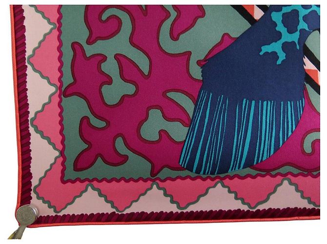 Hermès NUOVO SCIARPA HERMES APPALOOSA DES STEPPES H003067S 90x90 SETA SCATOLA Multicolore - vista 5
