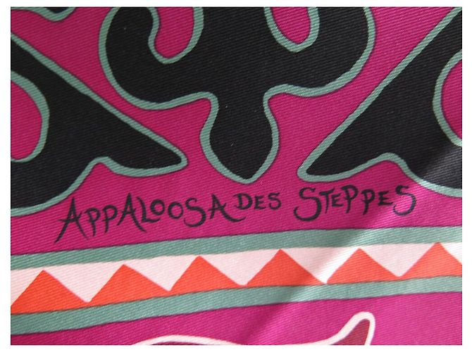 Hermès NUOVO SCIARPA HERMES APPALOOSA DES STEPPES H003067S 90x90 SETA SCATOLA Multicolore - vista 6