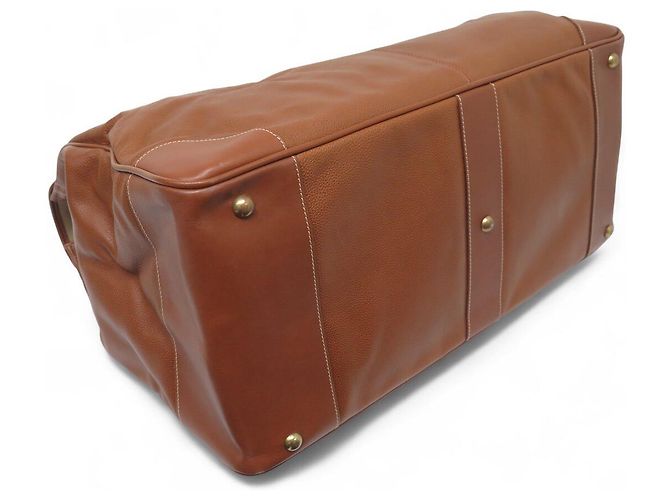 BORSA DA VIAGGIO LONGCHAMP 45CM IN PELLE GOFFRATA DORATA - vista 5