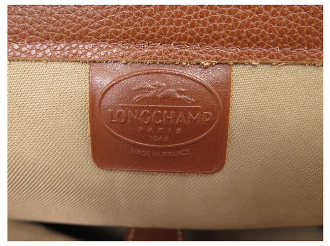 BORSA DA VIAGGIO LONGCHAMP 45CM IN PELLE GOFFRATA DORATA - vista 9