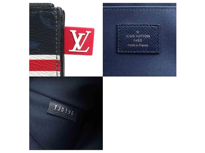 Borsa Clutch Pochette Jour GM Monogram Cobalt di Louis Vuitton Blu navy - vista 5