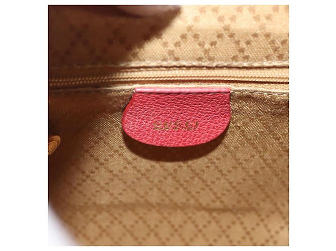 Bamboo Zaino vintage Gucci in suede con bambù, piccolo Rosso - vista 6