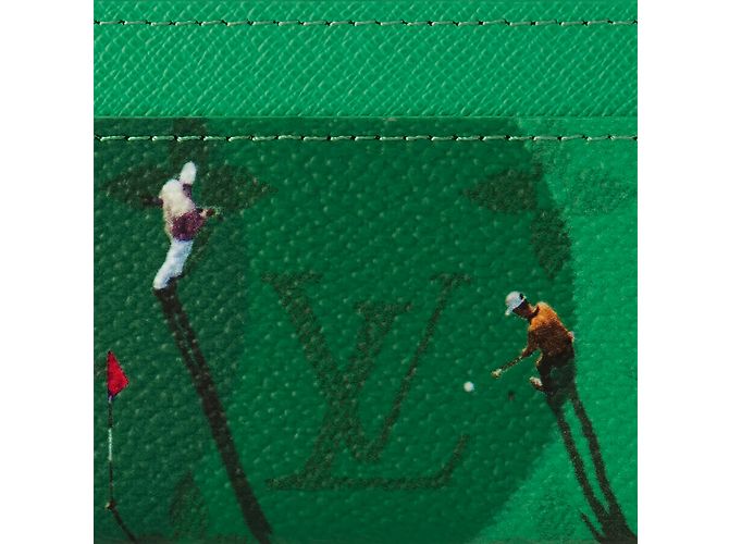 Louis Vuitton LV Double Card Holder Golf Green - view 2