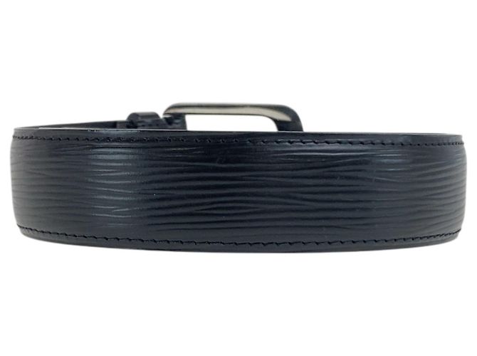 Louis Vuitton Epi Santur Ellipse Gürtel Schwarz Silber - Ansicht 2