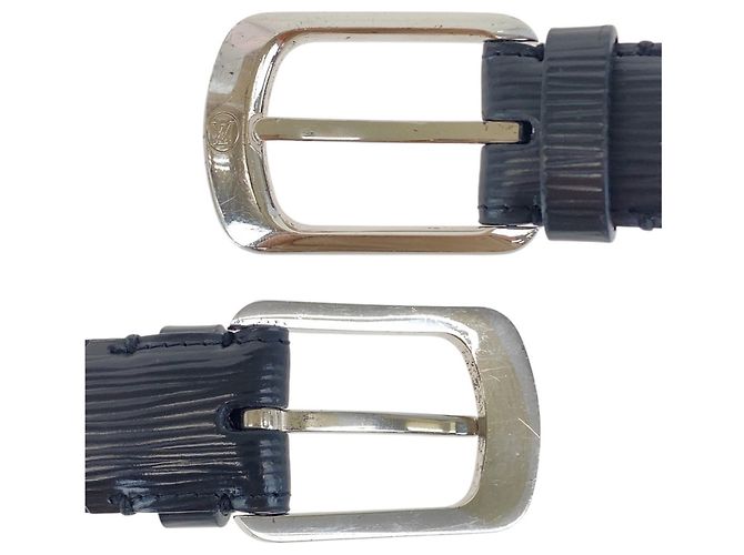 Louis Vuitton Epi Santur Ellipse Gürtel Schwarz Silber - Ansicht 5