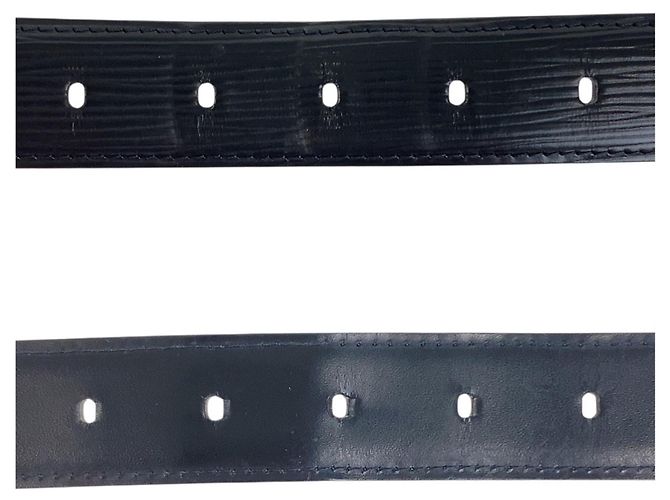Louis Vuitton Epi Santur Ellipse Gürtel Schwarz Silber - Ansicht 6