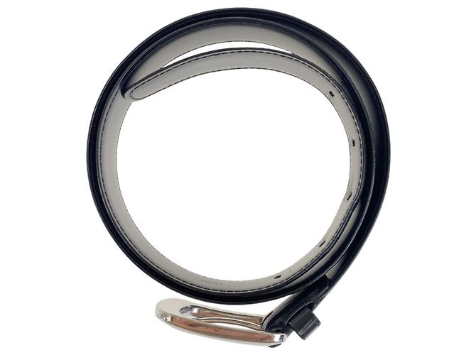 Louis Vuitton Epi Santur Ellipse Gürtel Schwarz Silber - Ansicht 7