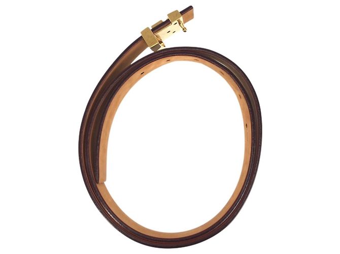 Cintura Santur LV Initial da uomo di Louis Vuitton Marrone D'oro - vista 3