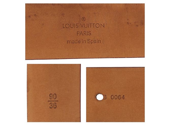 Cintura Santur LV Initial da uomo di Louis Vuitton Marrone D'oro - vista 4