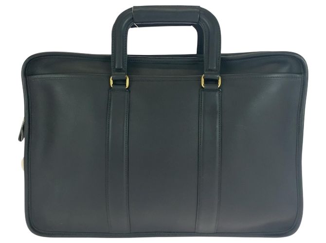 COACH Vecchio Coach 5296 Borsa a Spalla in Pelle Nera Nero - vista 2