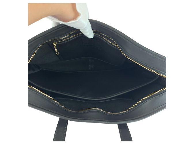 COACH Vecchio Coach 5296 Borsa a Spalla in Pelle Nera Nero - vista 9