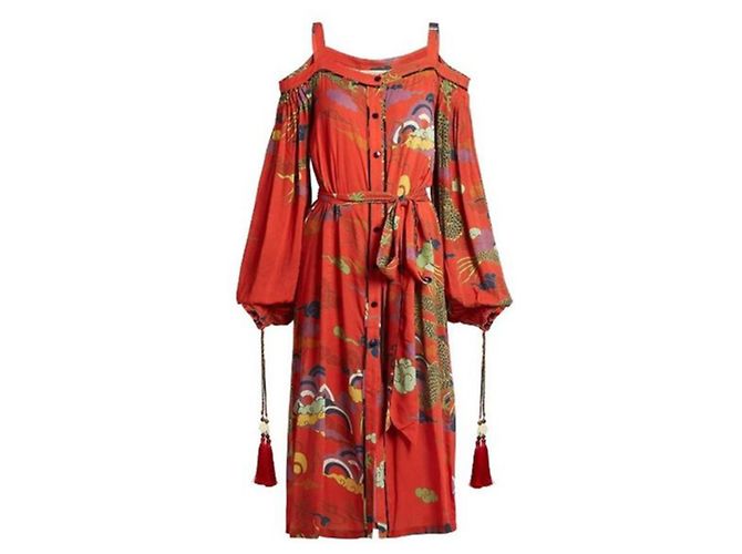 Autre Marque Vestido maxi Adriana Degreas Multicor - vista 2