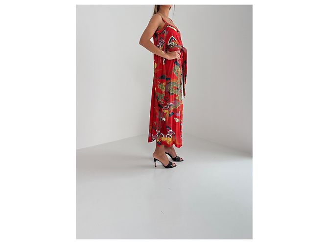 Autre Marque Vestido maxi Adriana Degreas Multicor - vista 4