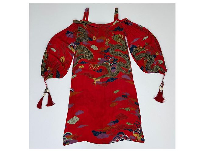 Autre Marque Vestido maxi Adriana Degreas Multicor - vista 7