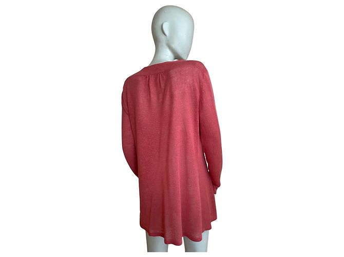 Gerard Darel Gérard Darel Cardigan 100% Leinen – Größe 1 (S) Koralle - Ansicht 4