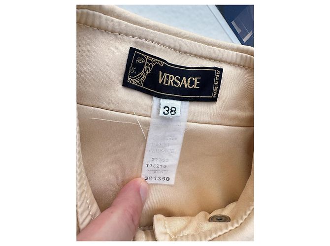 Desfile de moda Versace Primavera Verano 2005 Beige - vista 14