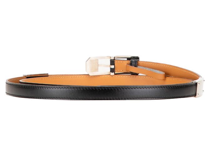 Hermès Kelly Ardion Doppelwickelgürtel Braun Schwarz - Ansicht 3