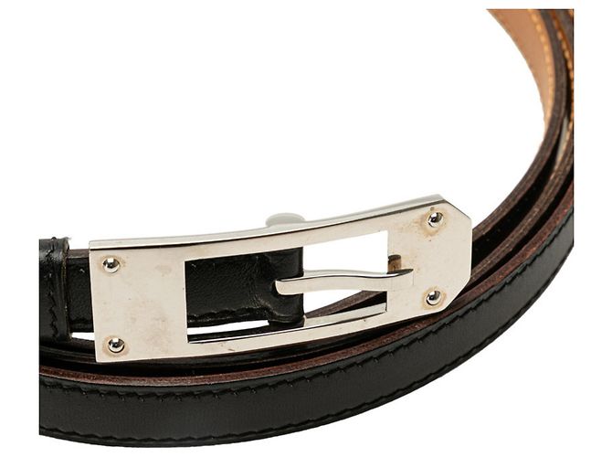 Hermès Kelly Ardion Doppelwickelgürtel Braun Schwarz - Ansicht 4