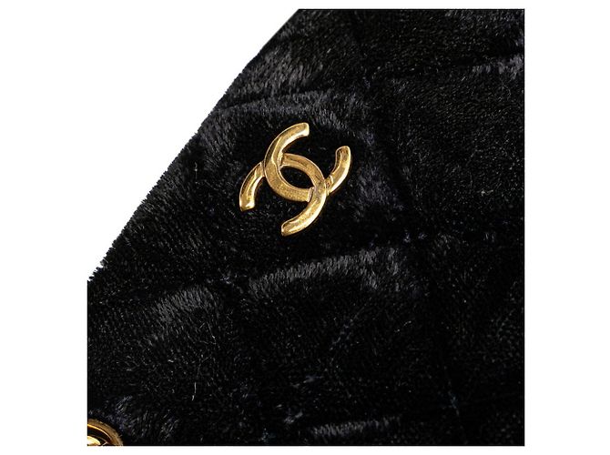 Chanel Matelassé Coco Mark Kettentasche Marineblau - Ansicht 7