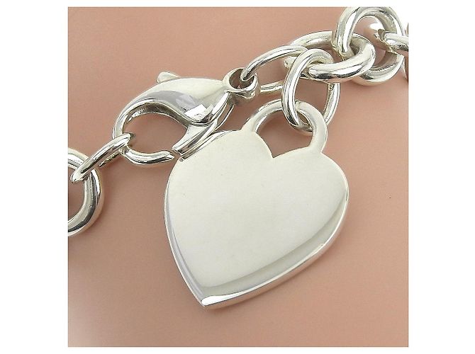 Bracciale con etichetta a forma di cuore Return To Tiffany in argento sterling di Tiffany & Co. - vista 2