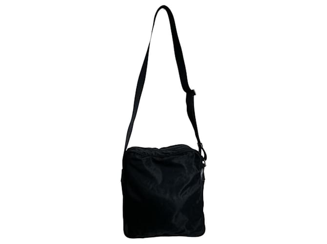 Borsa a Spalla in Nylon Prada Nero - vista 3