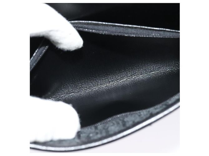 Borsa a spalla in tela Trotter Christian Dior nera e oro Auth yk19482 Nero D'oro - vista 12